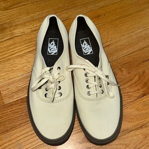 Vans Men's Off-White Canvas Sneakers